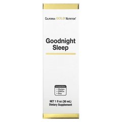 California Gold Nutrition Goodnight Sleep 30 ml Інші екстракти