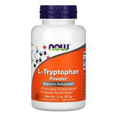 NOW Foods L-Tryptophan Powder 57 грам Триптофан