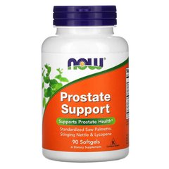 NOW Prostate Support 90 капс Гарбуз олія