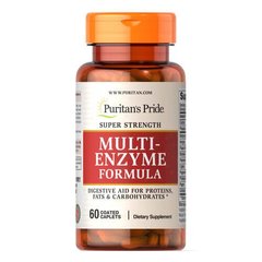 Puritan's Pride Super Strength Multi Enzyme 60 таб