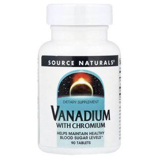 Source Naturals Vanadium with Chromium 90 таблеток Інші мінерали
