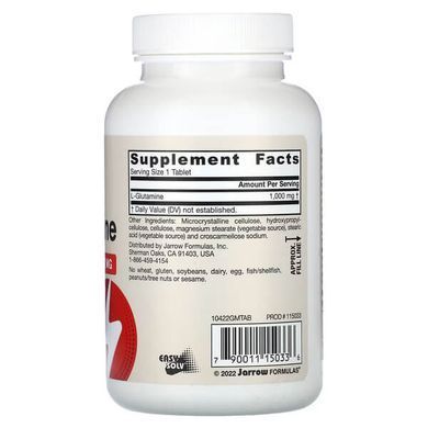 Jarrow Formulas L-Glutamine 1,000 mg 100 tablets Глютамин