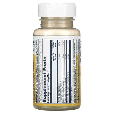 Solaray Vitamin D3 + K2 60 капс Вітамін D3 + K-2