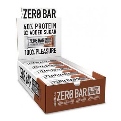 Biotech USA Zero Bar 50 грам (упаковка 20 шт) Протеїнові батончики