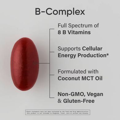 Sports Research B-Complex Plant-Based 60 Veggie Softgels Комплекс витаминов группы В