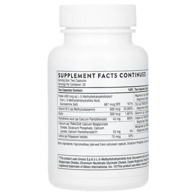 Thorne Basic Nutrients 2/Day 60 капсул Універсальні