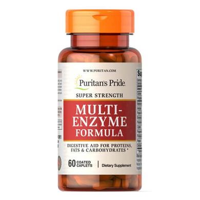 Puritan's Pride Super Strength Multi Enzyme 60 таб. Ензими