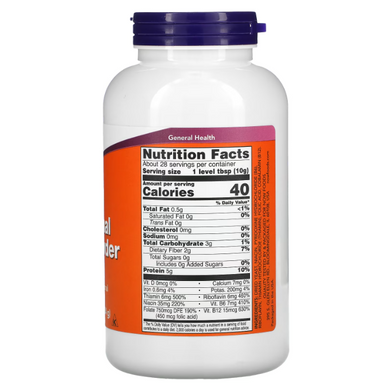 NOW Nutritional Yeast Powder 284 грамм (03.2027) Дрожжи