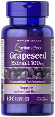Puritan's Pride Grapeseed Extract 100 mg 100 капс Виноградна кісточка