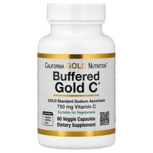 California Gold Nutrition Buffered Gold C 60 капсул Вітамін С