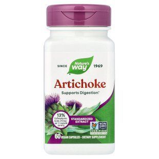 Nature's Way Artichoke 60 рослинних капсул Артишок