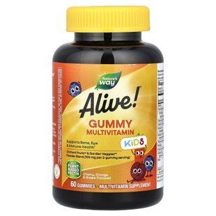 Nature's Way Alive! Kids Complete Multivitamin 60 жувальних цукерок Мультивітаміни для дітей