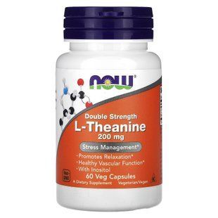 NOW L-Theanine 200 mg 60 caps Теанин