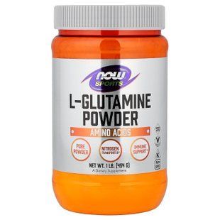 NOW L-Glutamine 454 g Глютамин