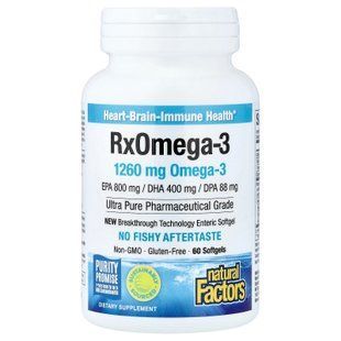 Natural Factors RxOmega-3 60 softgels Омега-3