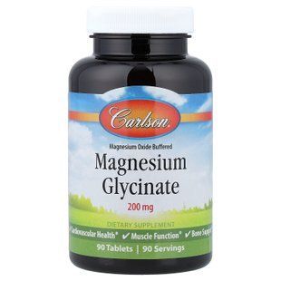 Carlson Chelated Magnesium Glycinate 200 mg 90 таблеток Магній