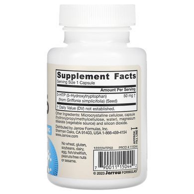 Jarrow Formulas 5-HTP 50 mg 90 рослинних капсул 5-HTP