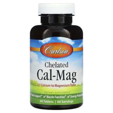 Carlson Chelated Cal-Mag 60 табл. Магний