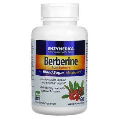 Enzymedica Berberine 60 Targeted-Delivery Capsules Берберин