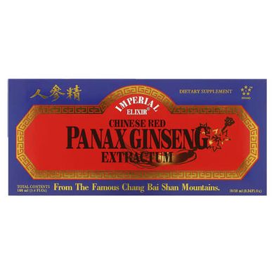 Imperial Elixir Chinese Red Panax Ginseng Extractum 10 Bottles (10 ml) Женьшень