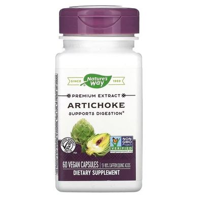 Nature's Way Artichoke 60 рослинних капсул Артишок