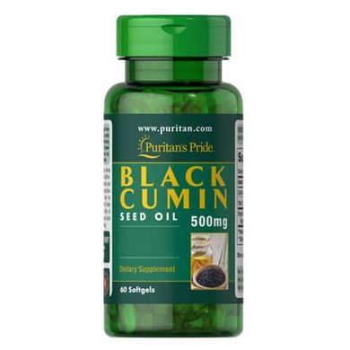 Puritan's Pride Black Cumin Seed Oil 500 mg 60 рідких капсул Чорний кмин
