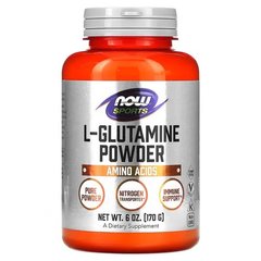 NOW L-Glutamine 170g Глютамін
