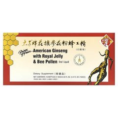 Prince of Peace American Ginseng with Royal Jelly & Bee Pollen 10 Bottles (10 ml) Женьшень