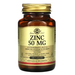 Solgar Zinc 50 mg 100 таб Цинк