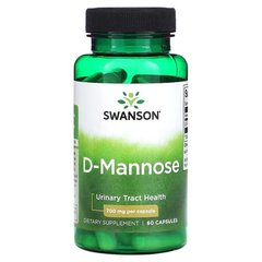 Swanson D-Mannose 700 mg 60 капсул Здоров'я сечовивідних шляхів