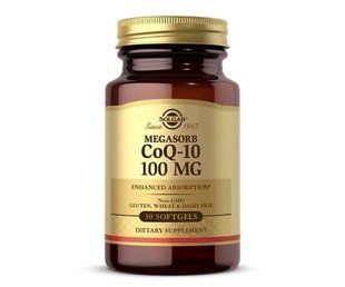 Solgar Megasorb CoQ-10 100 mg 30 рідких капсул Коензим Q-10