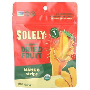 Solely Organic Dried Fruit Mango Strips 142 грами Солодощі