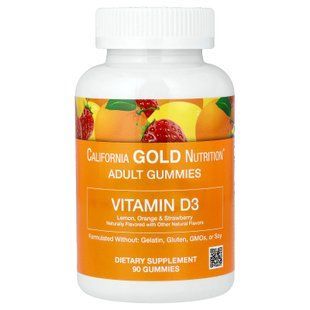 California Gold Nutrition Vitamin D3 Gummies 90 жуйок Вітамін D