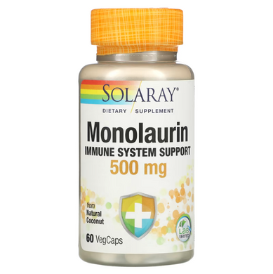 Solaray Monolaurin 500 mg 60 капсул Монолаурин