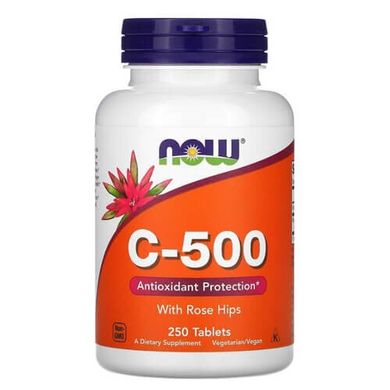 NOW Vitamin C-500 250 таб Витамин С