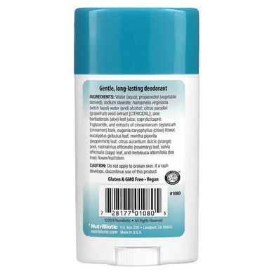 NutriBiotic Deodorant Tea Tree 75 g Дезодоранты и Антиперспиранты