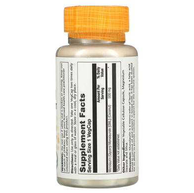 Solaray Monolaurin 500 мг 60 капсул Монолаурин