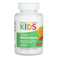 California Gold Nutrition Kid's Multi Vitamin 60 жувальних цукерок Комплекс мультивітамінів для дітей