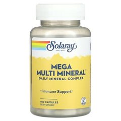 Solaray Mega Multi Mineral 100 капсул Мінеральні комплекси