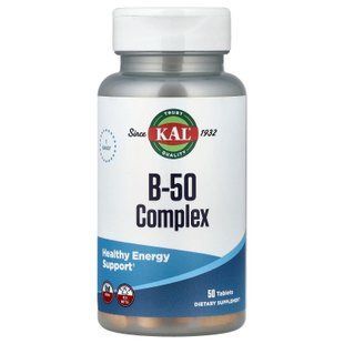 KAL B-50 Complex 50 tab Комплекс витаминов группы В