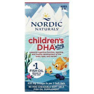 Nordic Naturals Children's DHA Xtra 636 mg 90 мини-капсул Омега-3 для детей