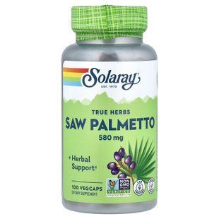 Solaray Saw Palmetto 580 mg 100 Vegcaps Со Пальметто