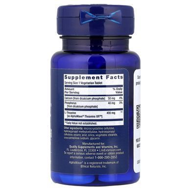 Life Extension Theanine XR Stress Relief 30 таблеток Теанін