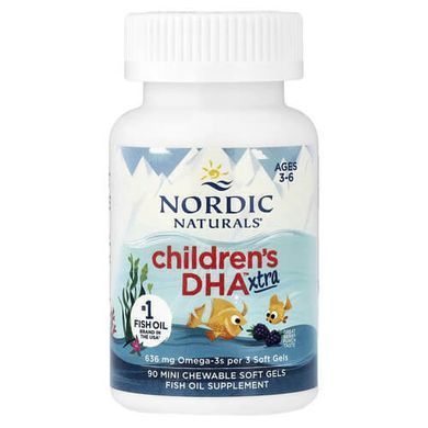 Nordic Naturals Children's DHA Xtra 636 mg 90 міні-капсул Омега-3 для дітей