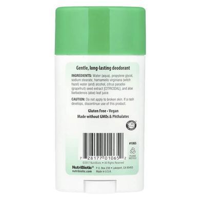 NutriBiotic Deodorant Unscented 75 грам Дезодоранти та Антиперспіранти