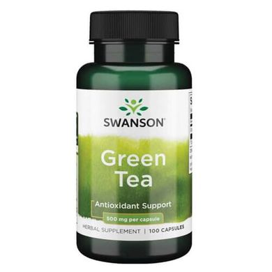 Swanson Green Tea 500 mg 100 капсул Зеленый чай