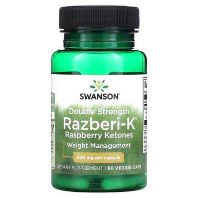 Swanson Raspberry Ketones 200mg 60 капс. Малиновые кетоны