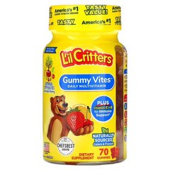 L'il Critters Gummy Vites Daily Multivitamin 70 жувальних цукерок Комплекс мультивітамінів для дітей