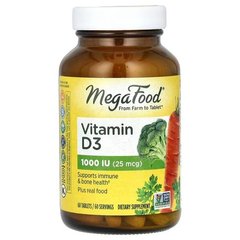 MegaFood Vitamin D3 25 mcg (1,000 IU) 60 таблеток Вітамін D
