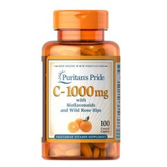 Puritan's Pride Vitamin C-1000 mg with Bioflavonoids & Rose Hips 100 таб